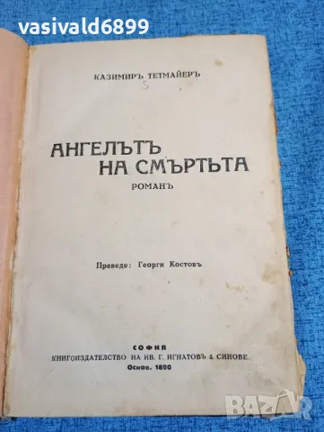 Казимир Тетмайер - Ангелът на смъртта , снимка 1 - Художествена литература - 47683211