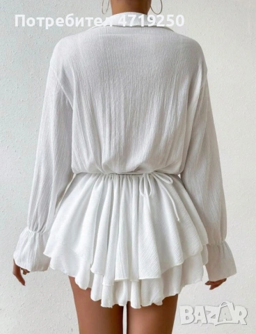 Дамска рокля с коланче , снимка 2 - Рокли - 53232349