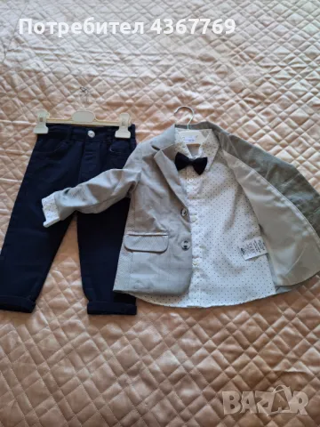 Официален бебешки костюм, снимка 3 - Комплекти за бебе - 48948014
