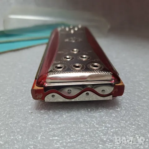 Перфектна! Голяма Хармоника "Weltmeister"/Vermona/, Германия, метална, двустранна, 1930-те години, снимка 12 - Антикварни и старинни предмети - 48807486