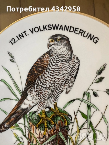 Vintage чиния от Volkswanderung Dittweiler 1987, снимка 2 - Антикварни и старинни предмети - 52113812
