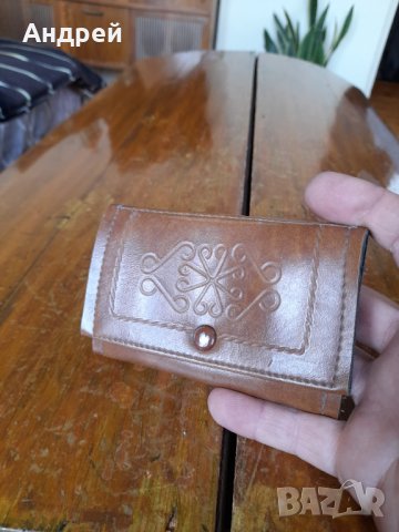 Старо кожено портмоне #3, снимка 2 - Други ценни предмети - 40790305