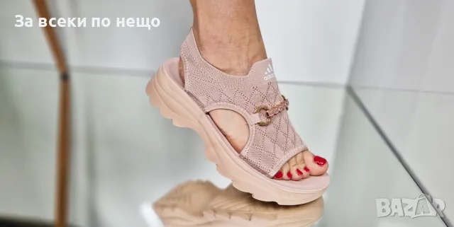 Adidas Дамски Сандали С Метален Акцент Адидас - Налични Различни Цветове Код P576, снимка 7 - Сандали - 50425654