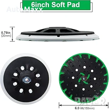 202460 ETS 150 Твърд шлифовъчен плот 6 инча 150 мм Съвместим с Festool , снимка 6 - Ъглошлайфи - 53204893