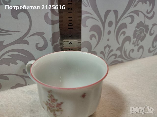 Ретро Баварски порцеланов сервиз за чай и десерт. Топ състояние + ПОДАРЪК!, снимка 4 - Сервизи - 44278998