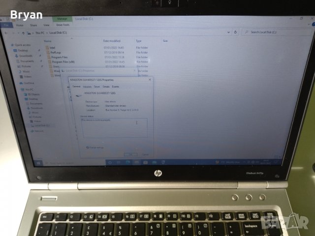 HP EliteBook 8470p-i5/8GB RAM/120GB SSD, снимка 4 - Лаптопи за работа - 35625557