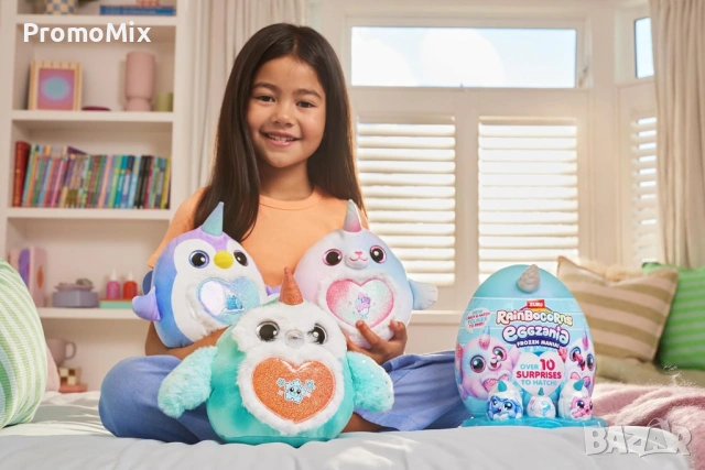 Плюшена играчка изненада Zuru Rainbocorns Eggzania Frozen Mania 92119