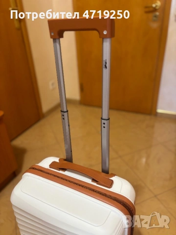 Луксозен бял куфар- българско производство , снимка 2 - Чанти - 53234968