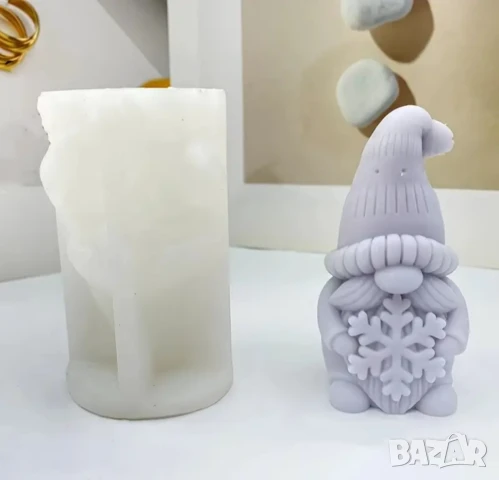 Молд гном със снежинка, снимка 5 - Форми - 50579144