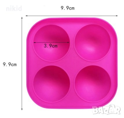 pops cakes Lollipop Pop Cake Попскейк 4 близалки сфера силиконов молд за направа клечки с шоколад, снимка 2 - Форми - 31228888