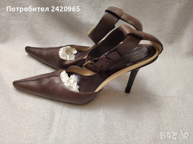 Gucci елегантни обувки на ток , снимка 3 - Дамски елегантни обувки - 51629277