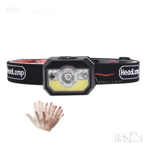 LED фенер за глава с 6 режима на работа, вградена батерия и USB зареждане - FL86, снимка 14 - Къмпинг осветление - 47934991