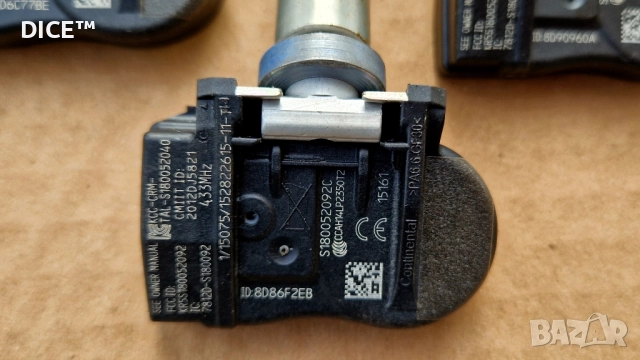 Киа Хюндай, датчици за следене налягането в гумите, TPMS сензори KIA HYUNDAI. S180052092C, снимка 2 - Аксесоари и консумативи - 46647750