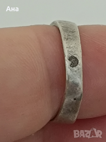 Красив сребърен пръстен ЖВ4