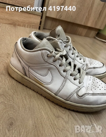 Air Jordan 1 Low оригинални - с кутия, снимка 2 - Маратонки - 52932462