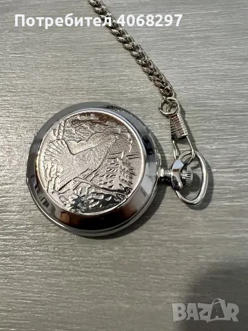 Джобен часовник Sekonda USSR с птица, снимка 2 - Джобни - 56235899