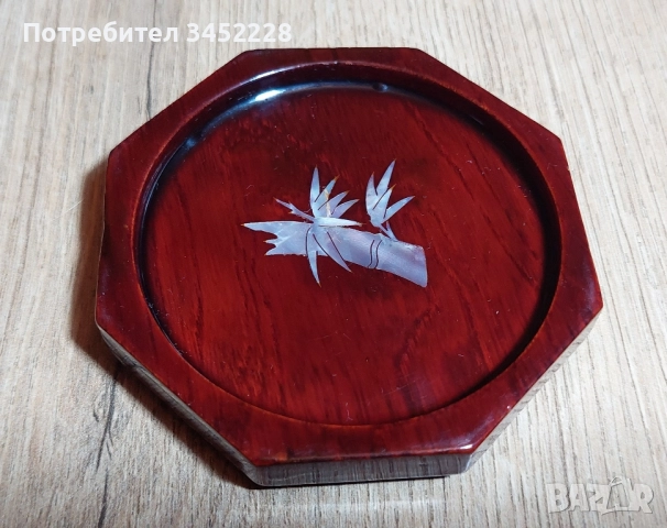 подложки дървени инкрустирани със седеф за ценители , снимка 4 - Декорация за дома - 51694540