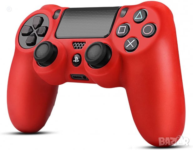 PS4 Силиконов бъмпер за DUALSHOCK®4 контролер в син цвят, снимка 12 - PlayStation конзоли - 30888271