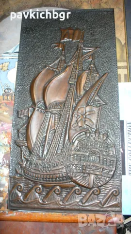 Медна картина, снимка 4 - Картини - 48784524