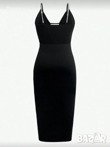 Черна рокля, снимка 3 - Рокли - 52880337