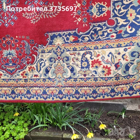 Голям вълнен килим., снимка 3 - Декорация за дома - 54013449