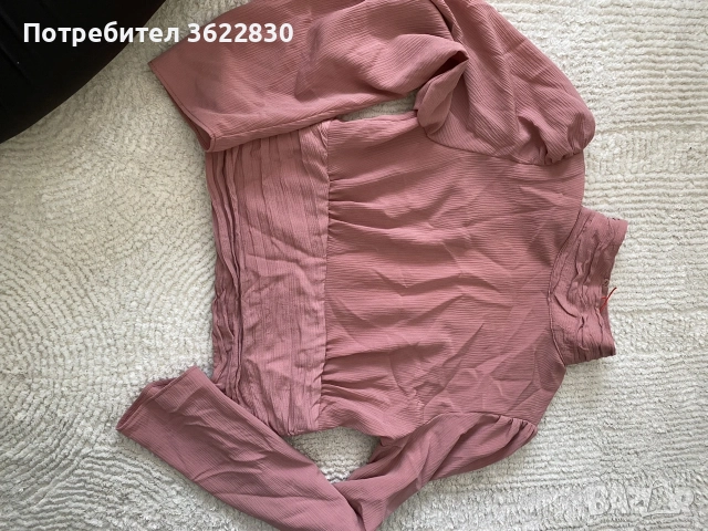 Къса лятна блуза с гол гръб на ZARA S