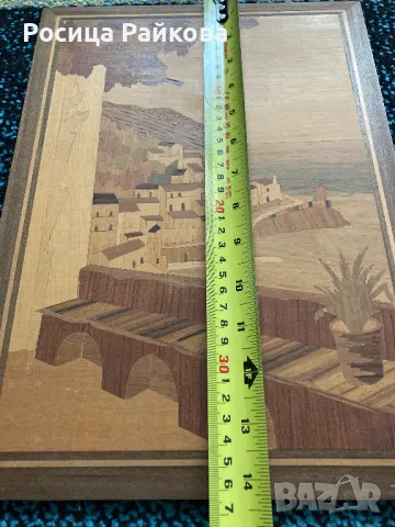 Дървена картина, снимка 7 - Антикварни и старинни предмети - 50272077