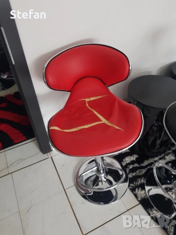 четири броя стол за бар столовете трябва да се сменят само тапицерията, снимка 4 - Столове - 52676912