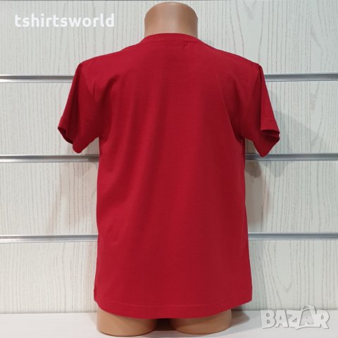 Нова детска червена тениска с дигитален печат Спондж боб, SpongeBob, снимка 3 - Детски тениски и потници - 32034947