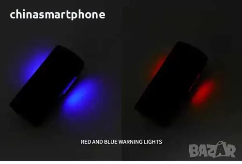 Соларен фар за велосипед с 3*T6 диода, сирена 120dB, 3000Lm, снимка 14 - Части за велосипеди - 50652060