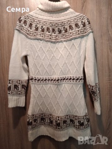 Дамски дълъг пуловер, снимка 2 - Блузи с дълъг ръкав и пуловери - 38250505