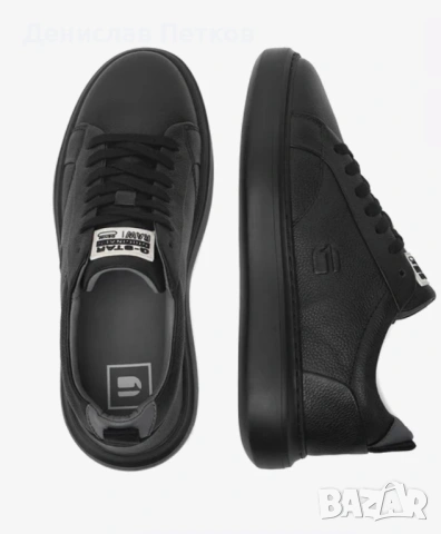 Черни мъжки кецове G-Star Raw, снимка 3 - Кецове - 53215893