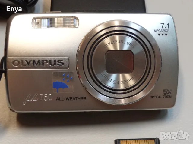 Фотоапарат Олимпус (Olympus) Mju 750, 7.1 Mpixel, 5x, снимка 3 - Фотоапарати - 49687341