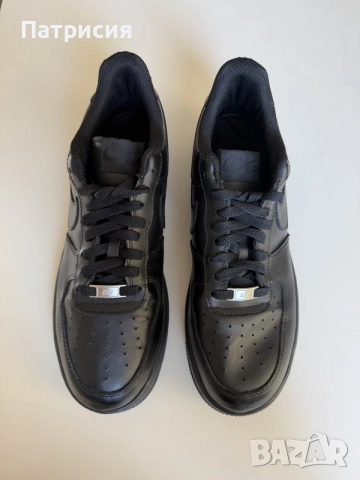 Черни мъжки сникърси маратонки Nike Air Force 1 Low ниски кецове, размер 45, черен цвят, black, AF1