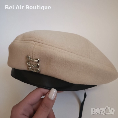 Дамска шапка, барета, снимка 4 - Шапки - 52644144
