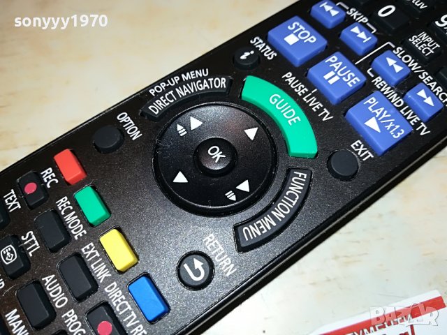 SOLD-PANASONIC BLU-RAY DISC RECORDER REMOTE-FRANCE 2707221351, снимка 3 - Дистанционни - 37514076