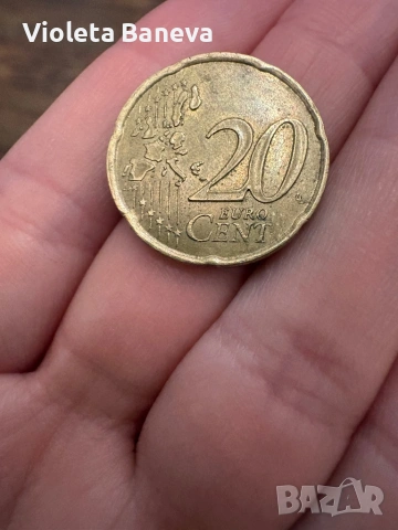Рядка монета от 20 cents 1999, снимка 2 - Нумизматика и бонистика - 53369247