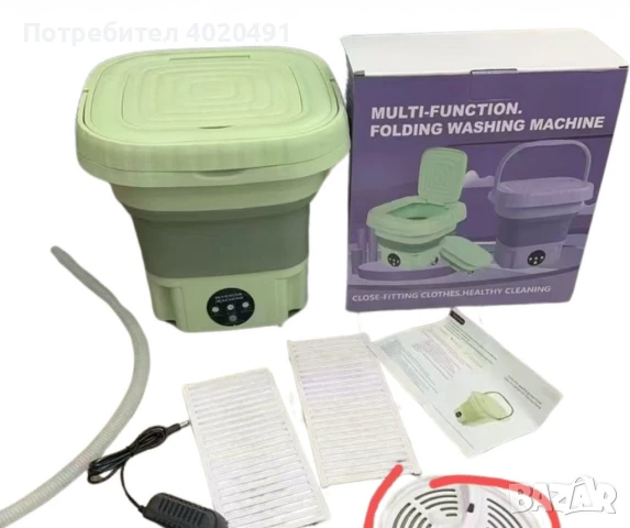 Електрическа компактна преносима пералня, снимка 7 - Перални - 50872232