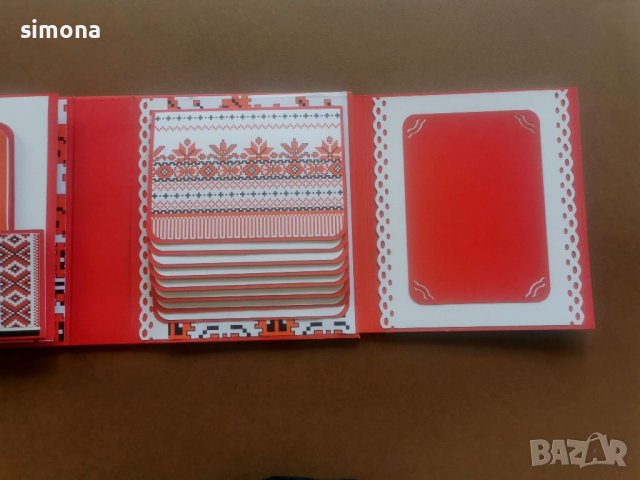 Скрапбук албум с българска шевица , снимка 7 - Други - 40682404