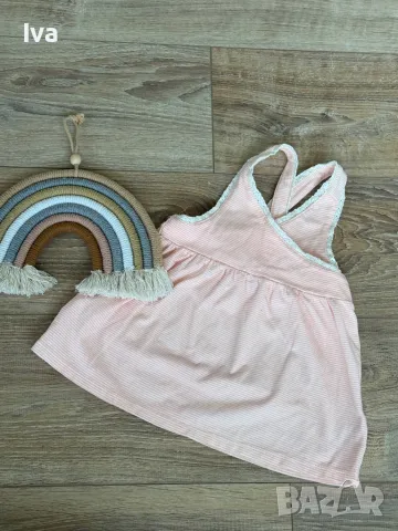 Летни дрешки дрехи 74 80 см , снимка 2 - Бебешки рокли - 50285449