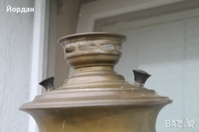 Стар месингов самовар, снимка 14 - Антикварни и старинни предмети - 49636869