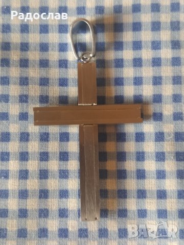 кръст от медицинска стомана , снимка 3 - Колиета, медальони, синджири - 37300165