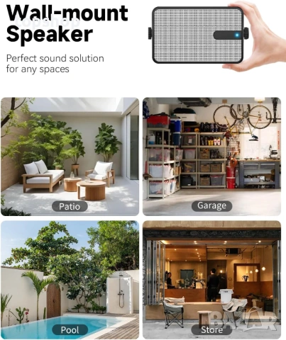 Чисто нови Plyee Audio 250W външни Bluetooth високоговорители, безжична синхронизация между ..., снимка 6 - Аудиосистеми - 53166628