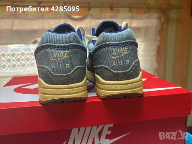 Nike Air Max 1 Dirty Denim, снимка 5 - Маратонки - 56461690