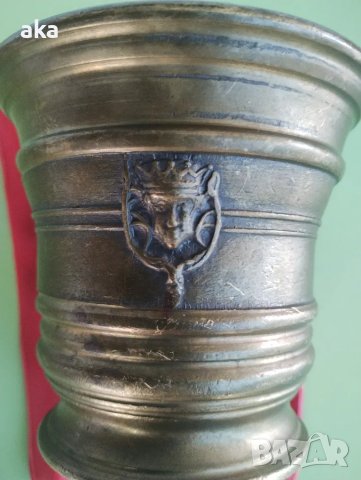 МАСИВНО ХАВАНЧЕ 840ГР. МЕСИНГ,БРОНЗ, снимка 3 - Антикварни и старинни предмети - 47869303