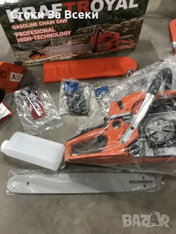 Бензинов Верижен Трион KraftRoyal 4,6kW 40см - Мощност и Прецизност за Професионални Резултати, снимка 6 - Други инструменти - 50385877