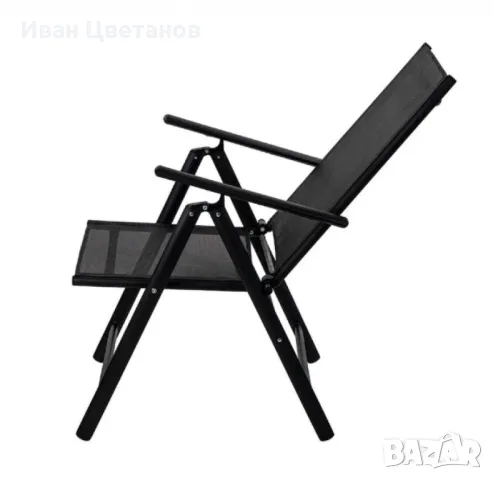 Метален сгъваем стол Muhler,  7 позиционен