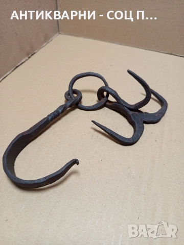 Стара Ръчно Кована Кука Ченгел. , снимка 4 - Антикварни и старинни предмети - 52057101