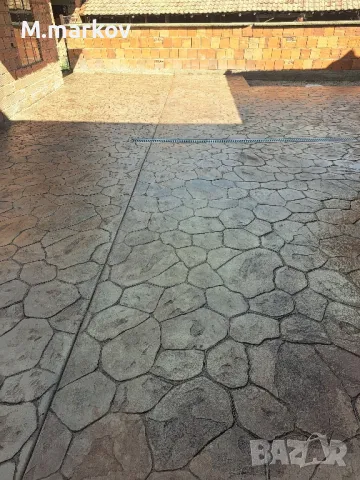 щампован бетон DELUX 