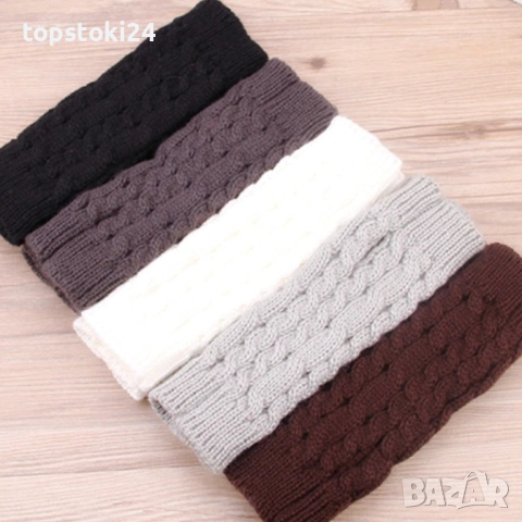 Дамски плетени вълнени ръкавици без пръсти, снимка 7 - Ръкавици - 52641457
